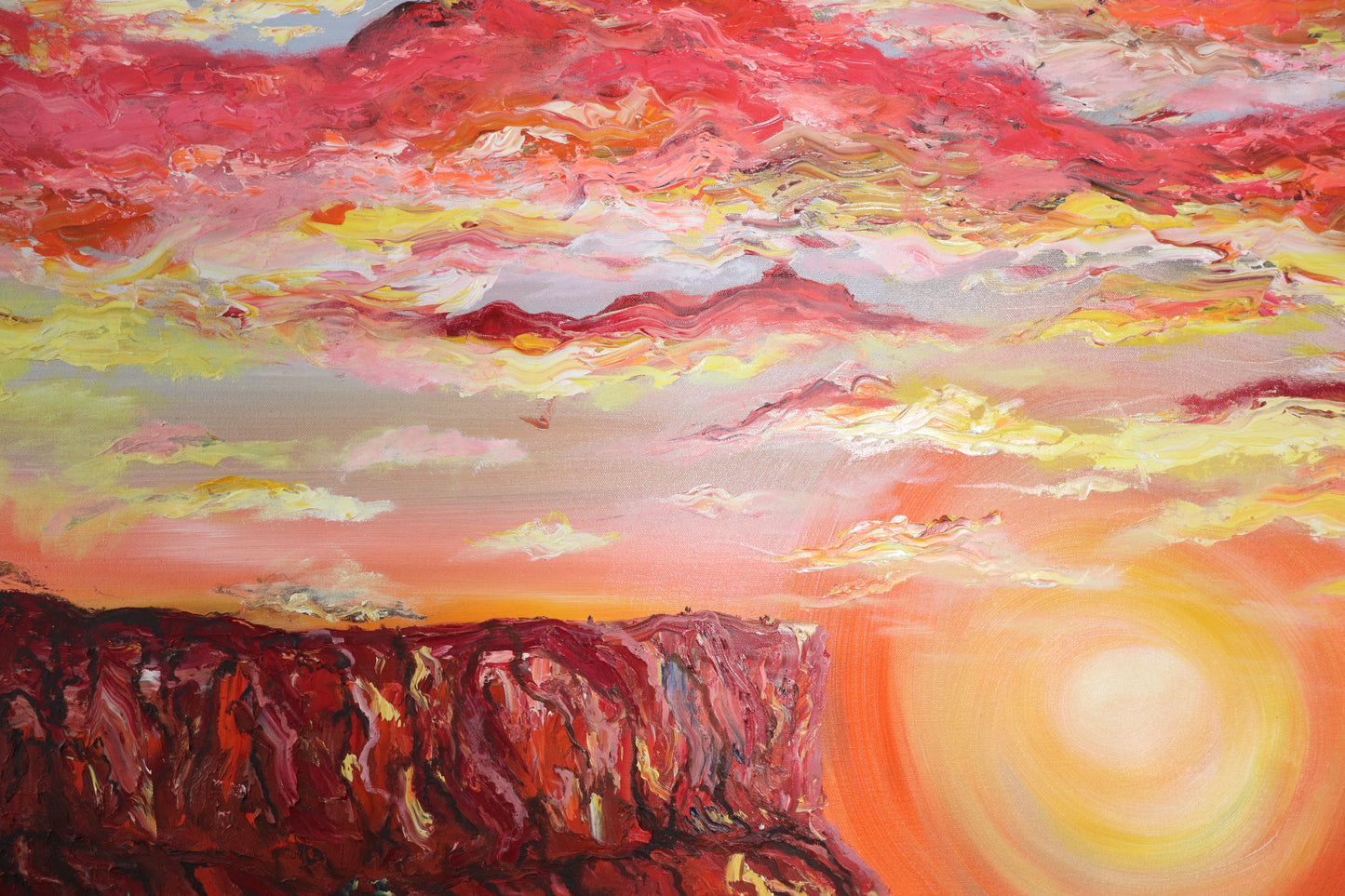 'Sun setting in Mparntwe' - Keioni Lander