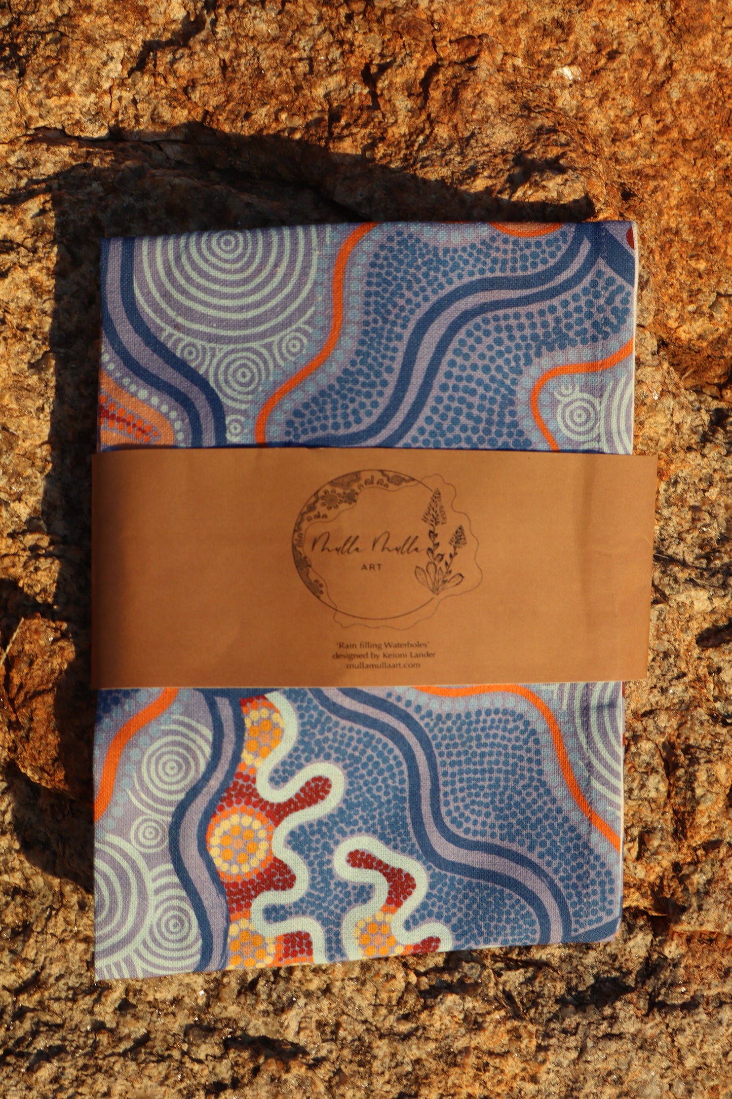 Rain Filling Waterholes - Tea Towel