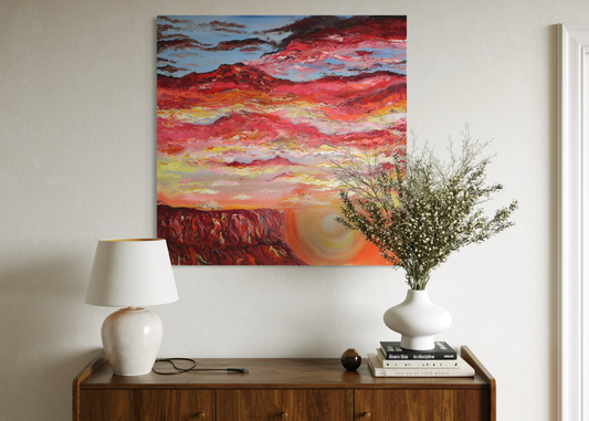 'Sun setting in Mparntwe' - Keioni Lander